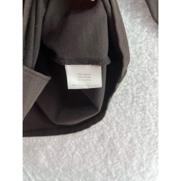 Eileen Fisher Womens Jacket Gray Zipper Up Stretch Mock Neck Long Sleeve M - Picture 7 of 8